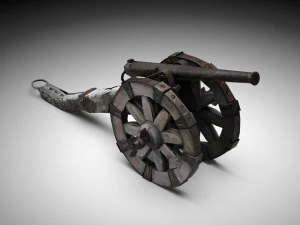 Napoleonic cannon 3D Model