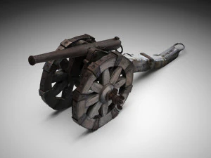 Napoleonic cannon 3D Model