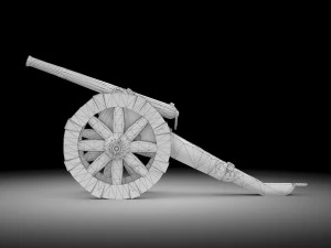 Napoleonic cannon 3D Model