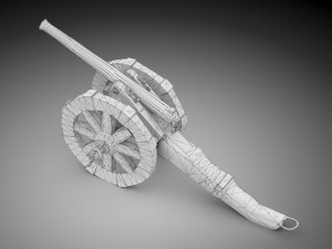 Napoleonic cannon 3D 모델