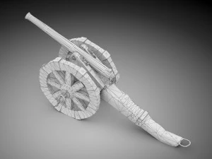 Napoleonic cannon 3D Model