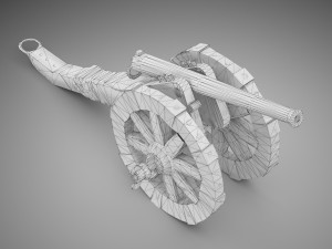 Napoleonic cannon 3D 모델