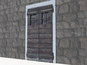 Ancient door 2 3D Model