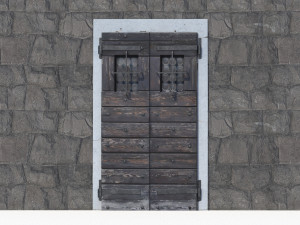 Ancient door 2 3D-Modell