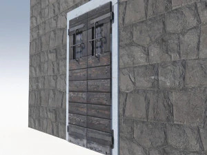 Ancient door 2 3D Model