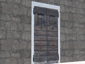 Ancient door 2 3D-Modell