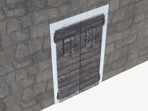 Ancient door 2 3D-Modell