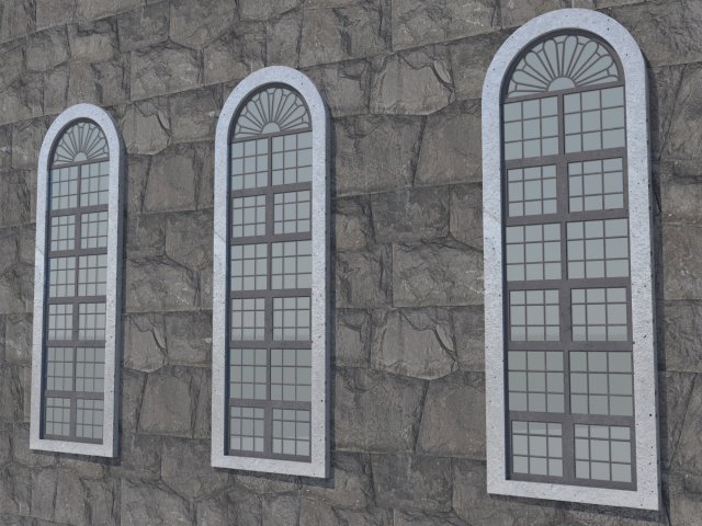 Stained leaded windows 3D मॉडल .c4d .max .obj .3ds .fbx .stl .blend 