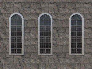 Stained leaded windows 3D Model