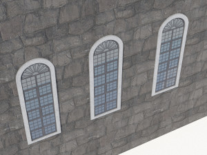 Stained leaded windows 3D मॉडल