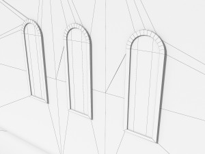 Stained leaded windows 3D मॉडल