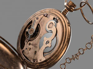 시계 11 로우폴리 3D 모델