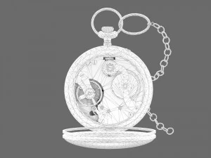 시계 11 로우폴리 3D 모델