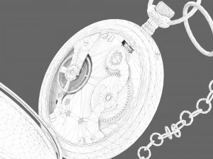 시계 11 로우폴리 3D 모델