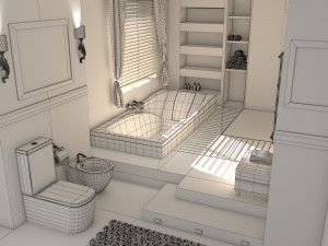 Bathroom 01 Modelo 3D