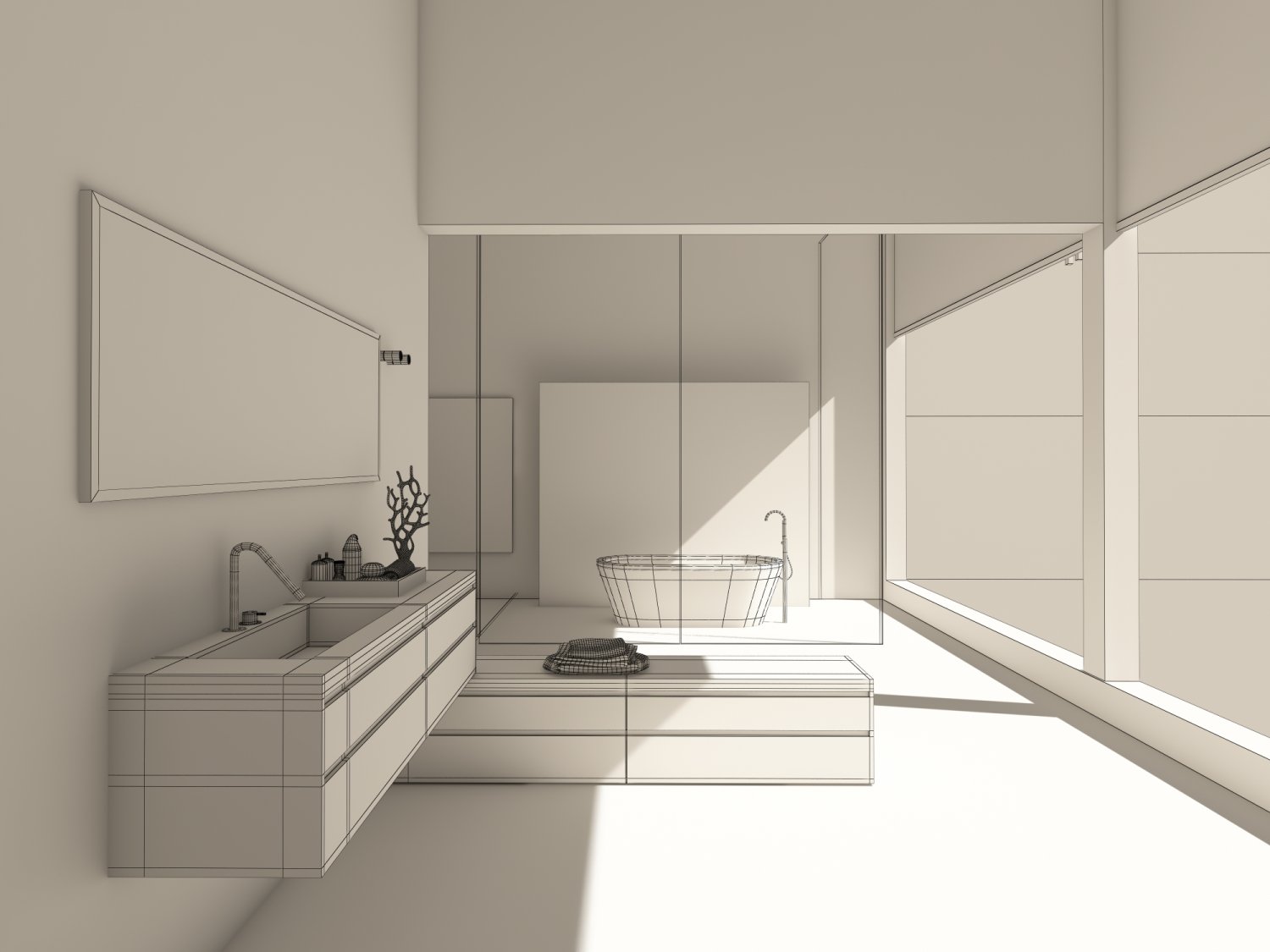 Bathroom 02 Modèle 3D in Salle de bains 3DExport