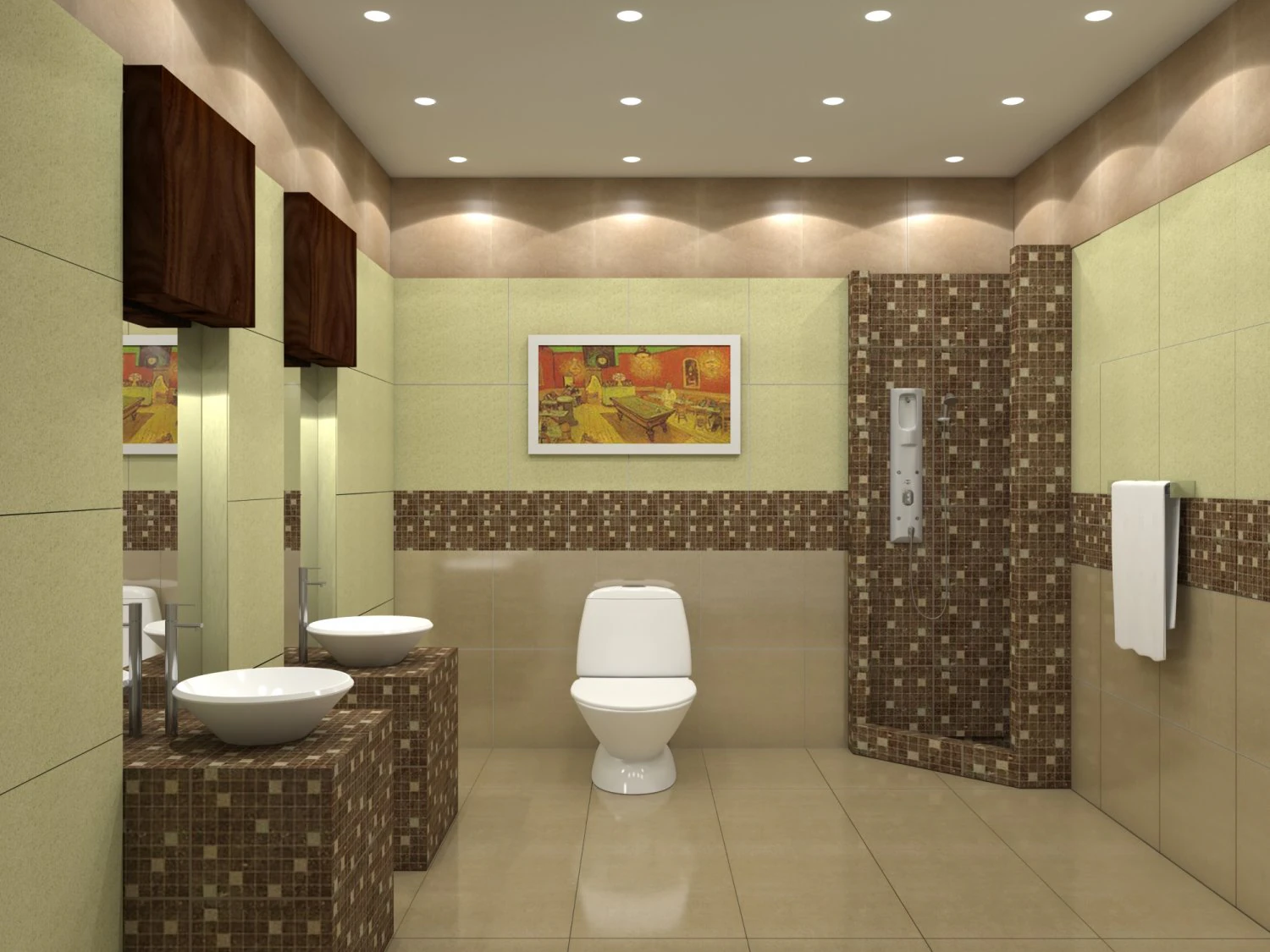 Bathroom 03 3D Model .c4d .max .obj .3ds .fbx .stl .blend 