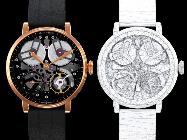Watch 16 Low-poly 3D Model .c4d .max .obj .3ds .fbx .stl .blend 