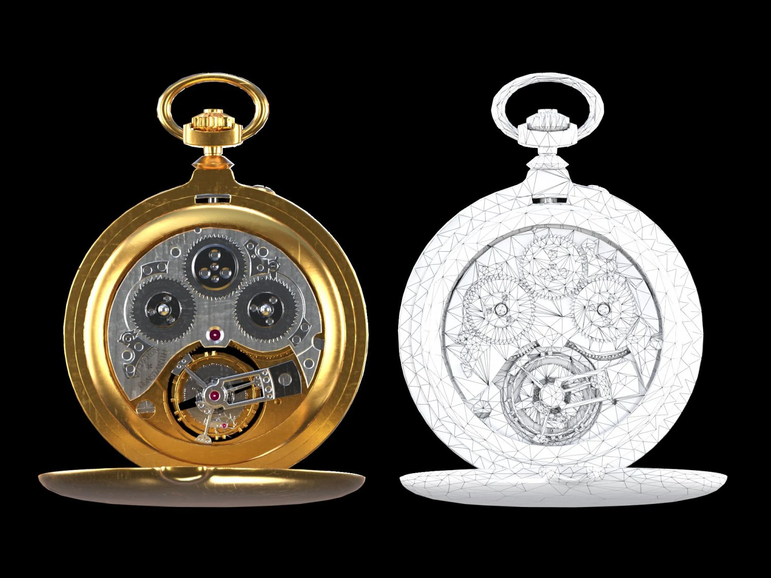 Oglądaj 17 złotych Model 3D .c4d .max .obj .3ds .fbx .stl .blend 