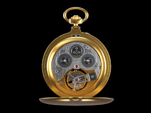 Watch 17 gold 3D Модель