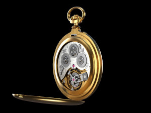 Watch 17 gold 3D Модель