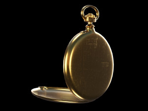 Watch 17 gold 3D Модель