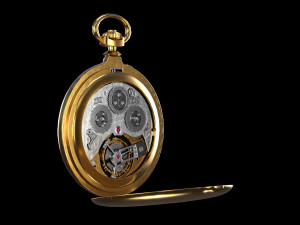 Watch 17 gold 3D Модель