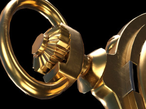 Watch 17 gold 3D Модель