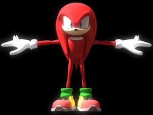 knuckles rigged Modello 3D