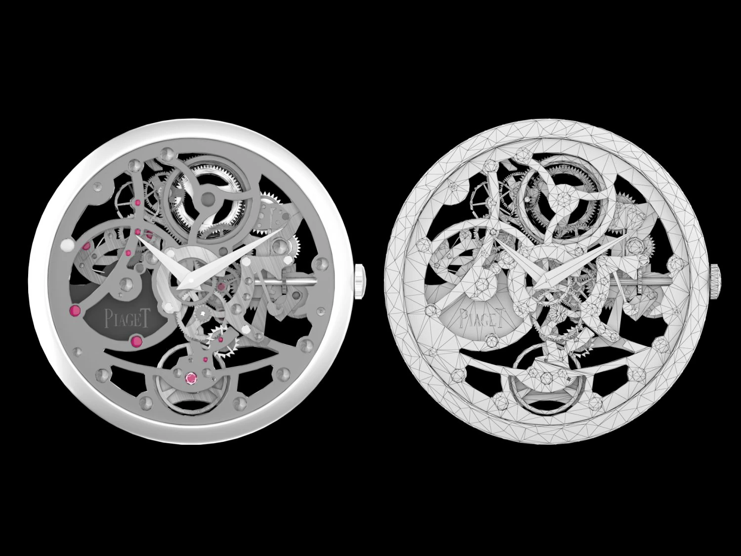 Watch 19 lowpoly 3D Model .c4d .max .obj .3ds .fbx .stl .blend 