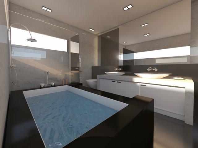 Bathroom 16 3D Model .c4d .max .obj .3ds .fbx .stl .blend 