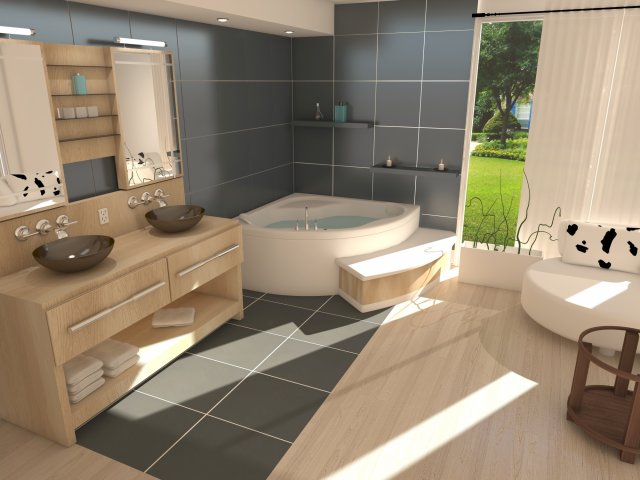 Bathroom 18 Modèle 3D .c4d .max .obj .3ds .fbx .stl .blend 