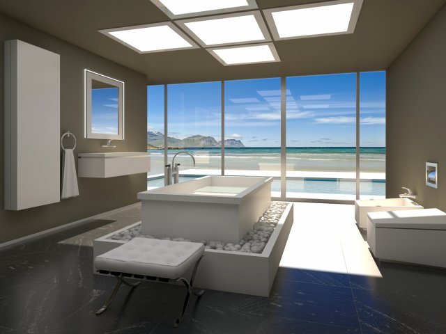 Bathroom 19 Modello 3D .c4d .max .obj .3ds .fbx .stl .blend 