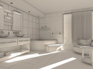 Bathroom collection 2 3D Model