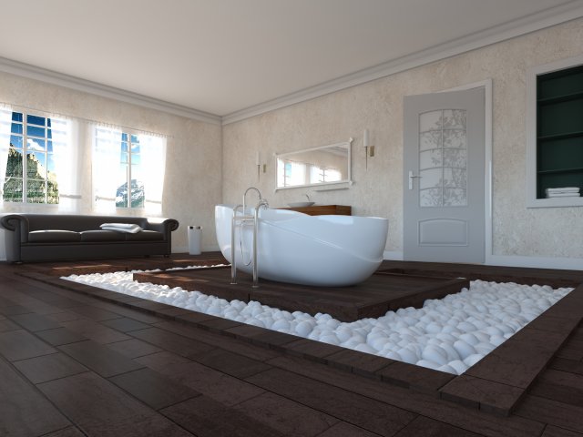 Bathroom 21 Modèle 3D .c4d .max .obj .3ds .fbx .stl .blend 