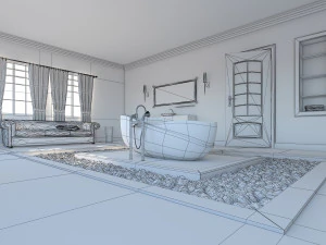 Badezimmer 21 3D Modell