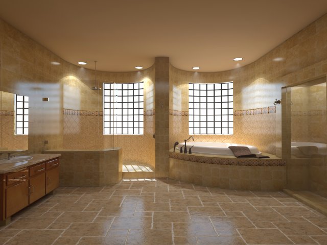 Bathroom 25 3D Model .c4d .max .obj .3ds .fbx .stl .blend 