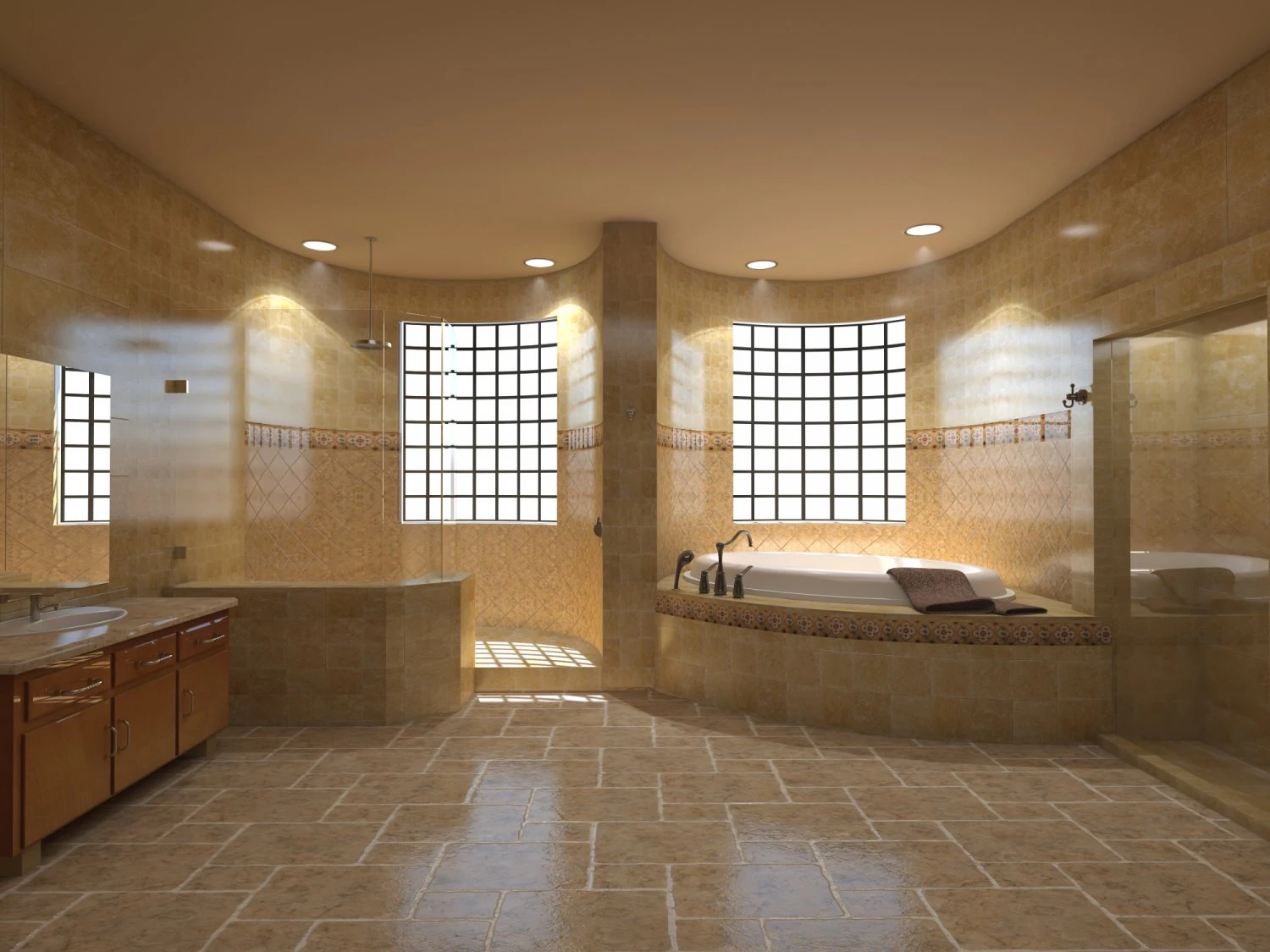 Bathroom 25 3D Model .c4d .max .obj .3ds .fbx .stl .blend 