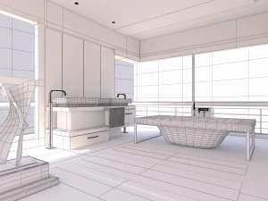 Badezimmer 28 3D Modell