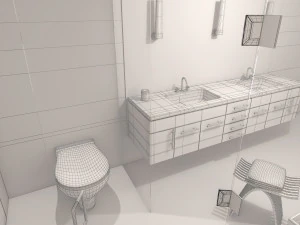 浴室 30 3D 模型