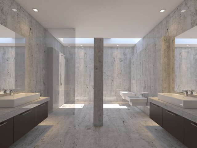 Bathroom 38 3D Модель .c4d .max .obj .3ds .fbx .stl .blend 