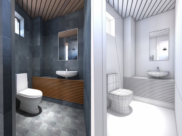 Bathroom 40 Modelo 3D .c4d .max .obj .3ds .fbx .stl .blend 