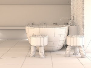 Bathroom 45 Model 3D