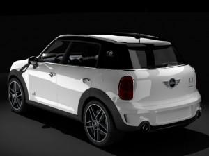 mini countryman schnitzer Modèle 3D