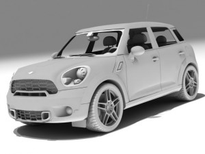 mini countryman schnitzer Modèle 3D