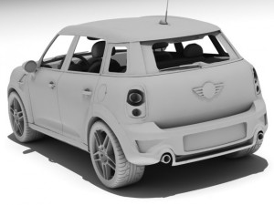 mini countryman schnitzer Modèle 3D