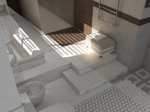 Bathroom 01 VR-ready Modèle 3D