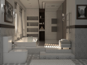Bathroom 01 VR-ready Modèle 3D