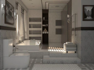 Bathroom 01 VR-ready 3D Model