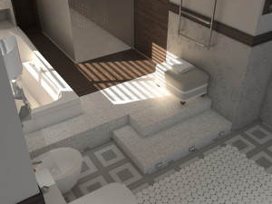 Bathroom 01 VR-ready Modèle 3D